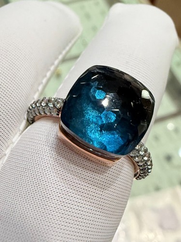 10mm cushion pomellato ring - cushion,